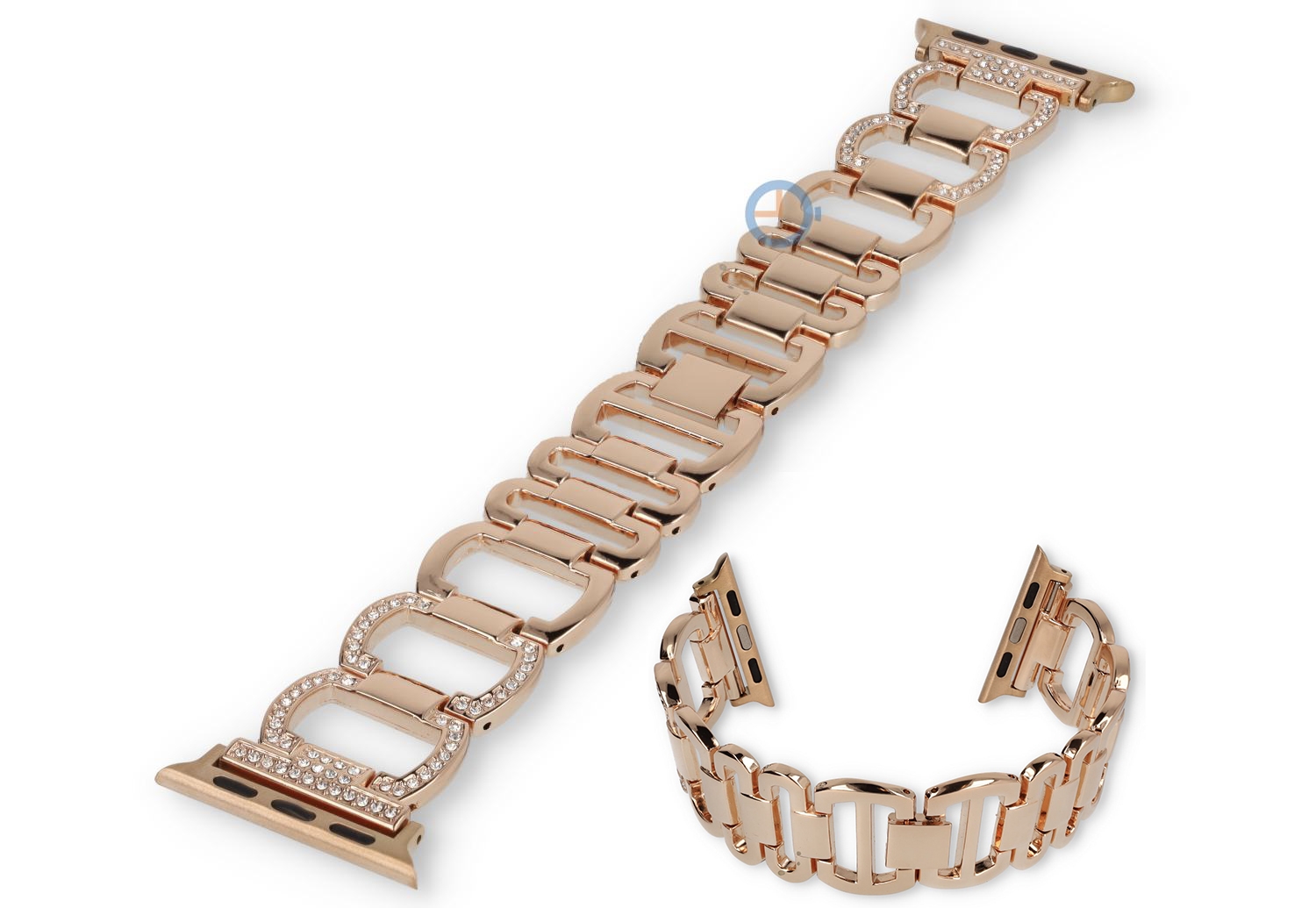 Diamond-set watch band Apple watch 41mm - rosegold