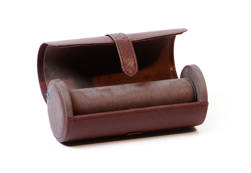 Watch travelbox for 3 watches - darkbrown
