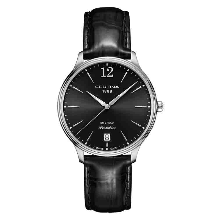 Certina leather strap C0218101605700A 18/16mm black
