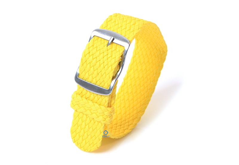 Perlon watch band 22mm yellow