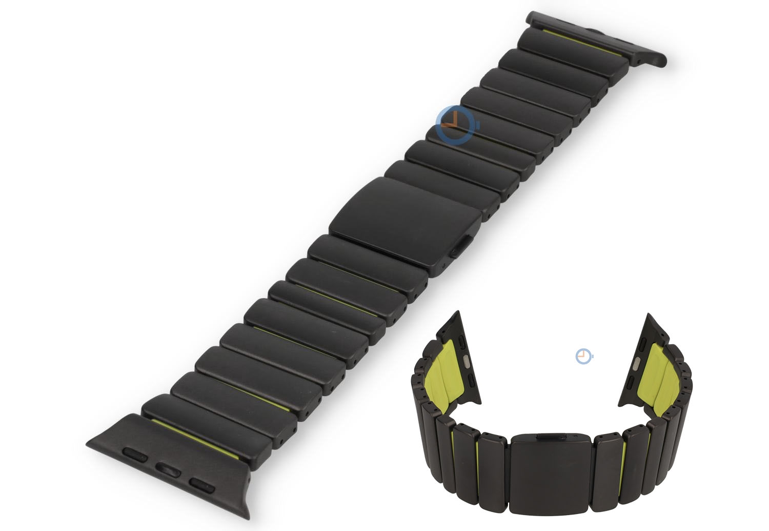 Titanium watch strap Apple Watch 49mm - black/green