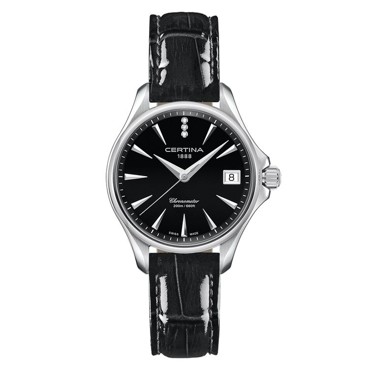 Certina leather strap C0320511605600A 15/14mm black