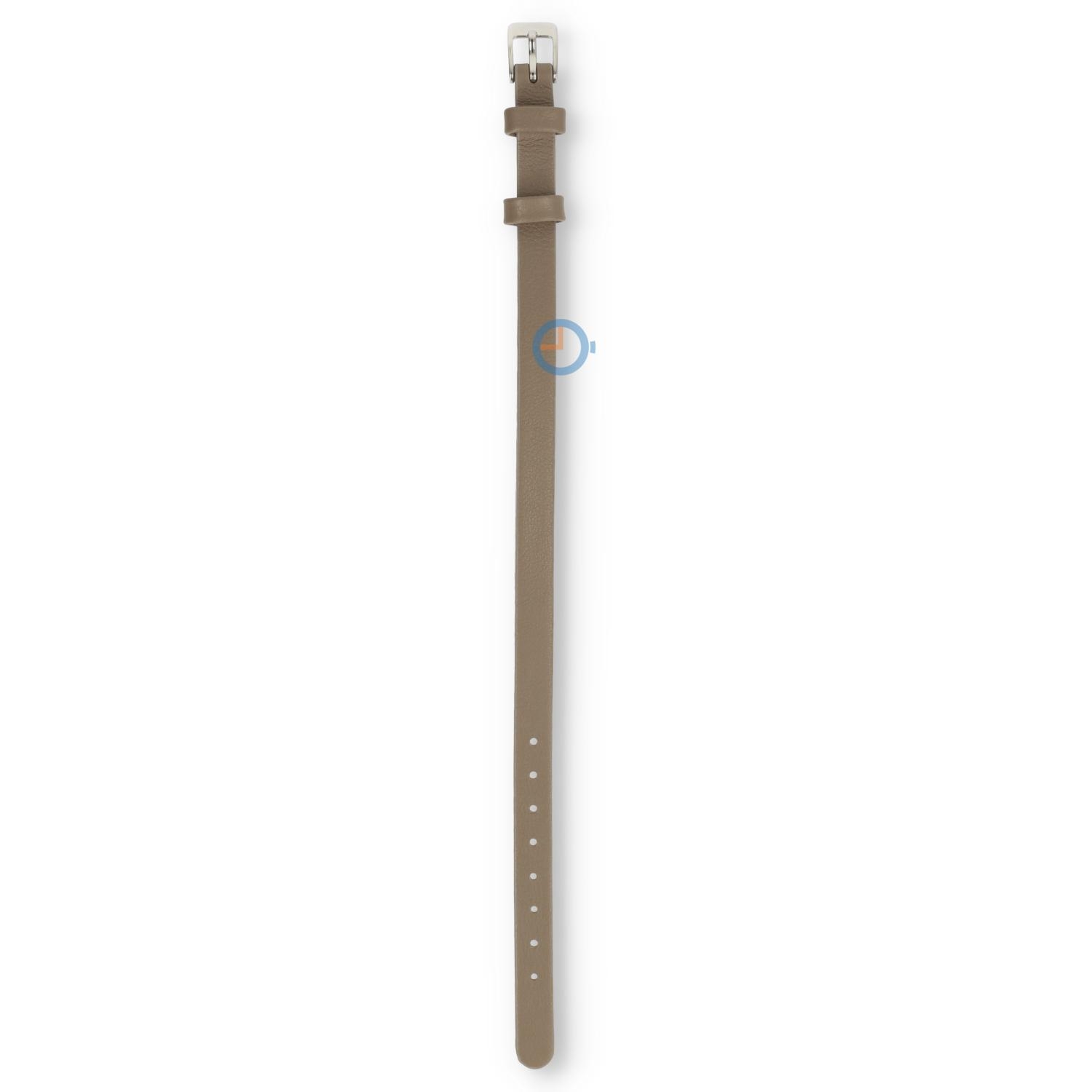 One-piece leather strap - 8mm - taupe