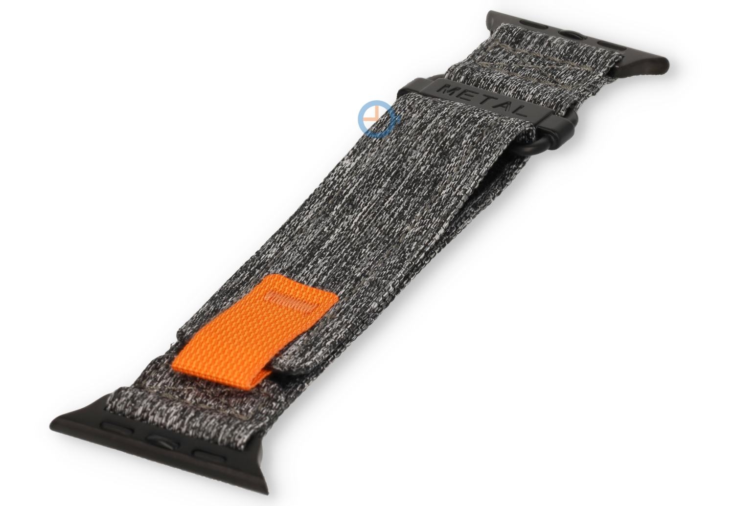 Denim-look strap for Apple Watch 45mm - grey