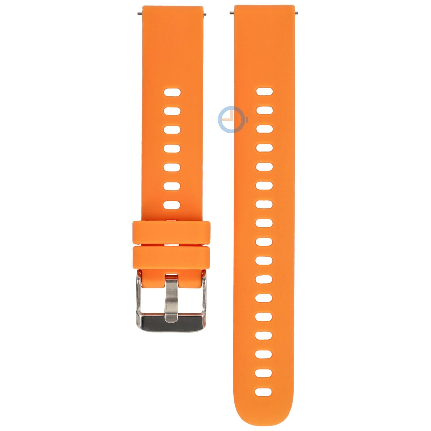 16mm silicon watch strap - Orange
