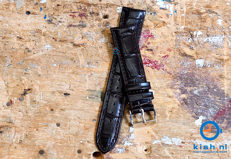 Watch strap for Seiko - 20mm - dark brown