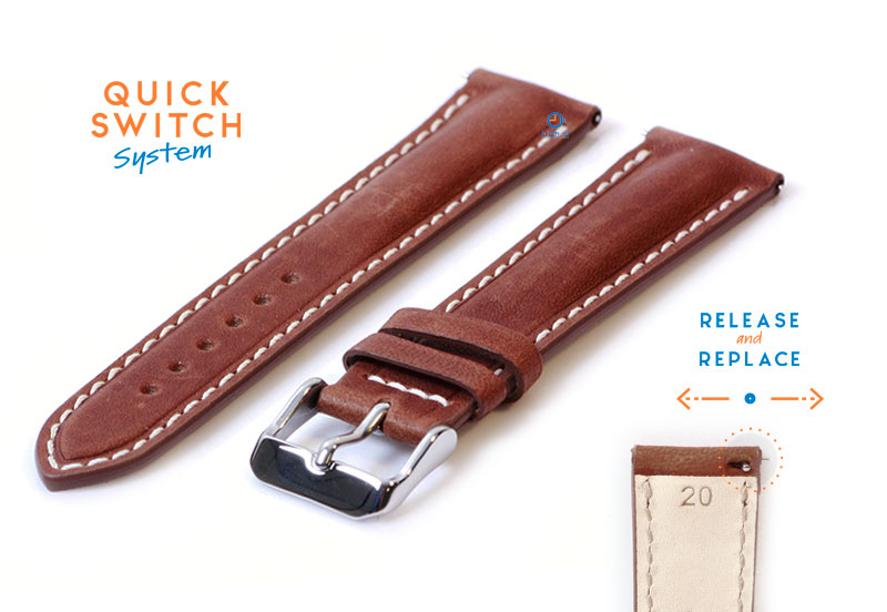 Watchstrap 20mm brown