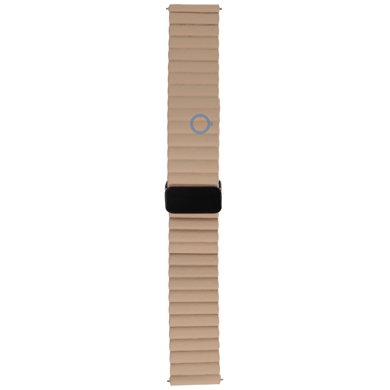 Magnetic leatherstrap - 20mm - Beige