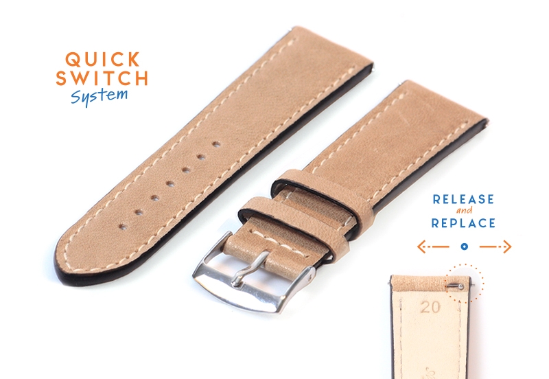 Watchstrap 20mm beige
