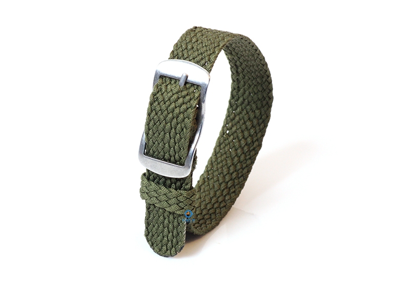 Perlon watch band 14mm darkgreen