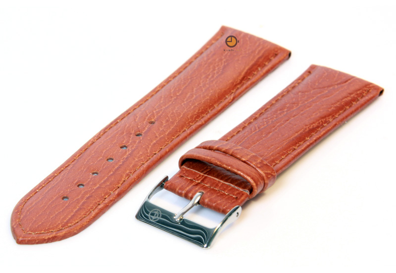 Watchstrap 24mm calfleather havana brown