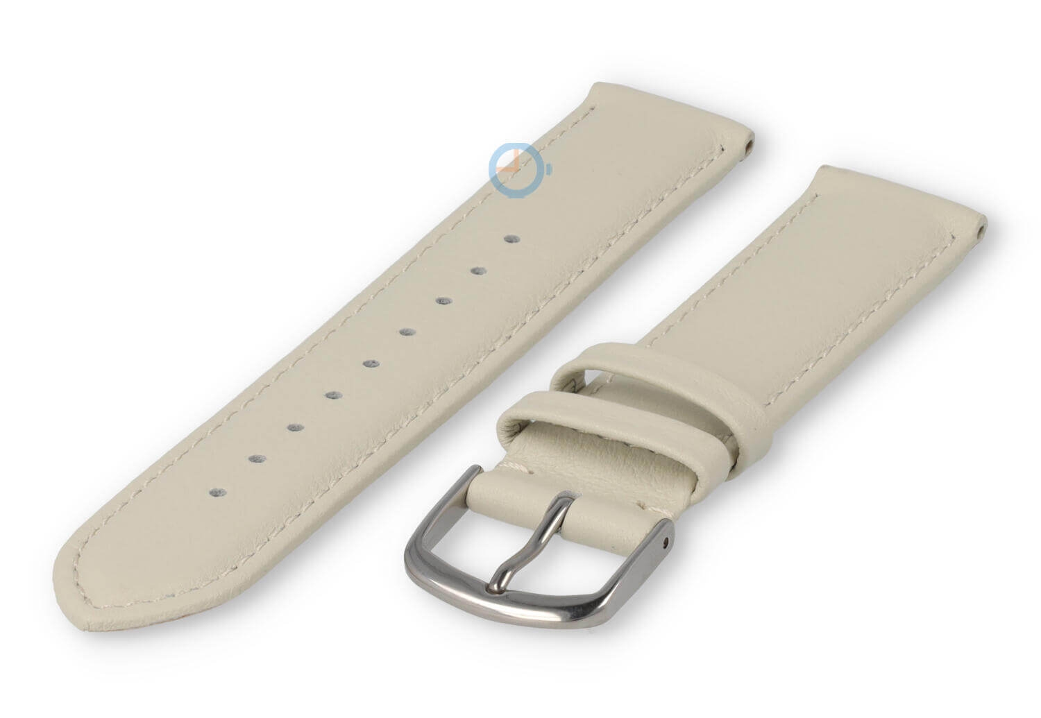 18mm watch strap smooth leather - sand