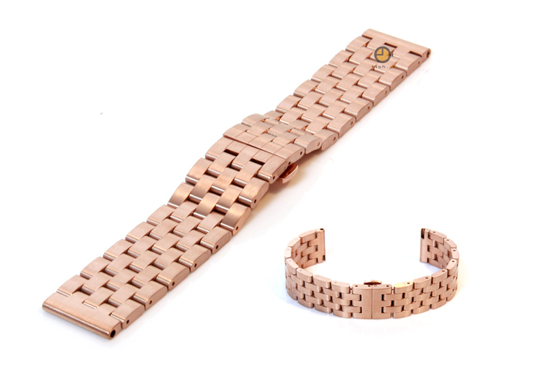 Watchstrap 24mm stainless steel rose gold