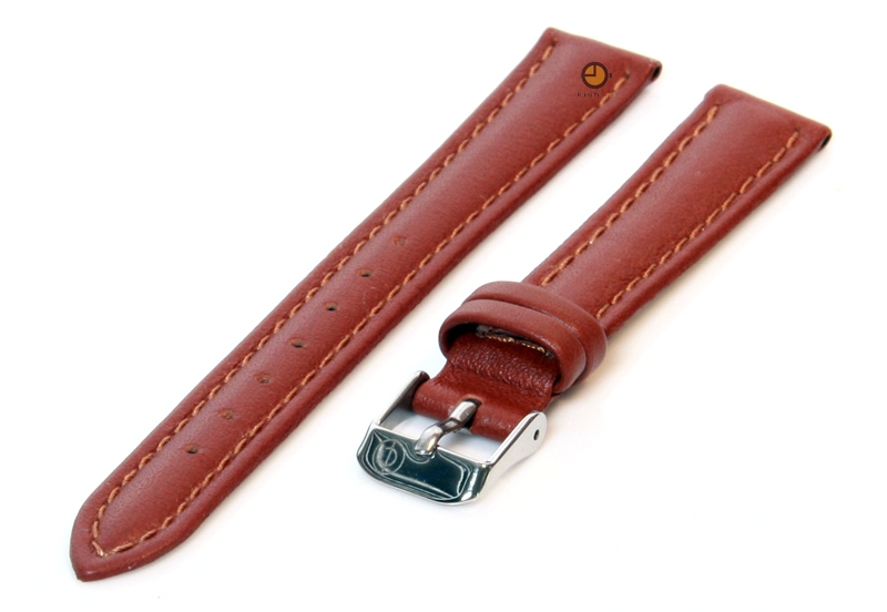 Watchstrap 16mm brown calf leather
