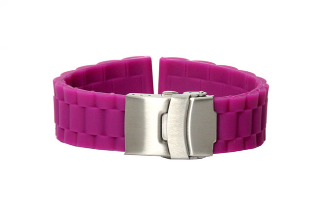 Watchstrap 20mm purple rubber