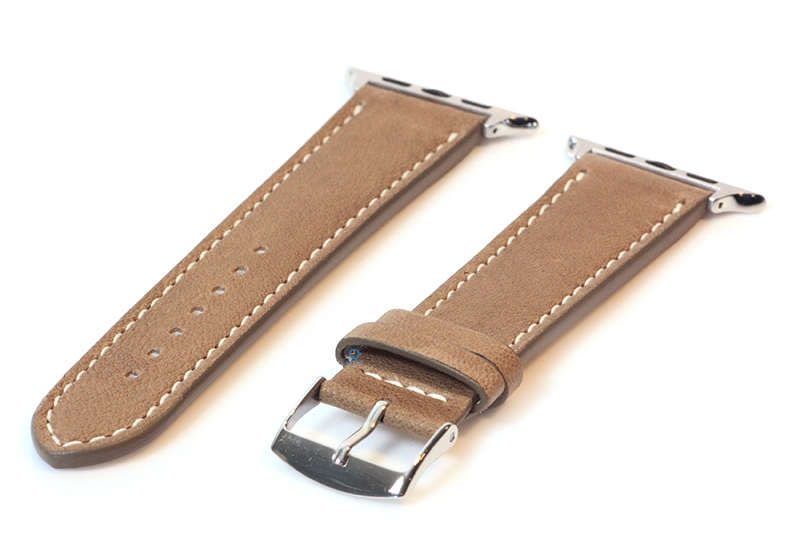 Apple Watch strap calf leather brown - 44/45/46/49mm