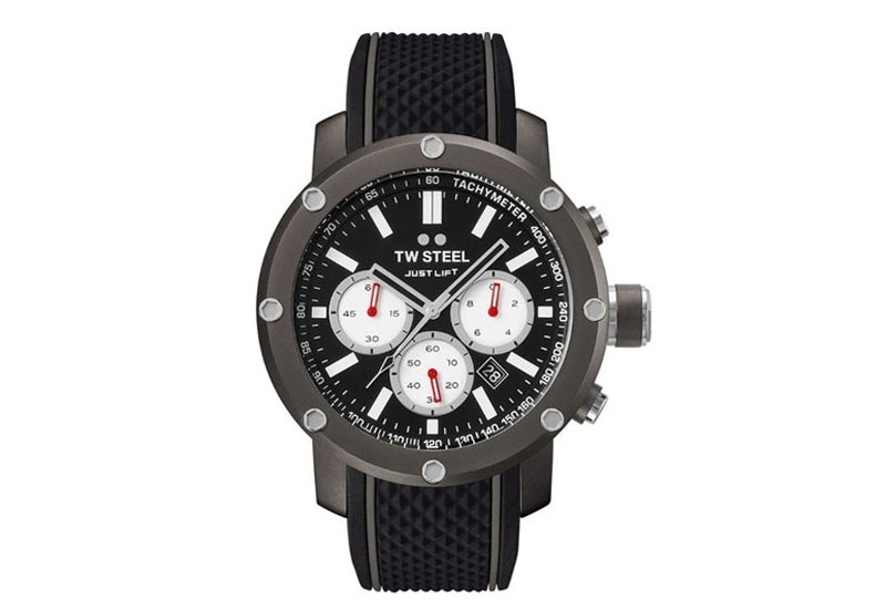 TW Steel Grandeur Tech TS12 watch strap black - 24 mm