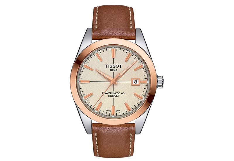Tissot watch strap T9274074626100 brown leather