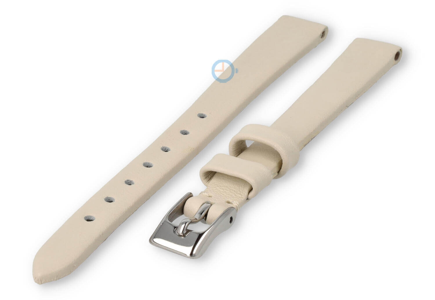 Seamless and smooth strap 8mm - cream-coloured