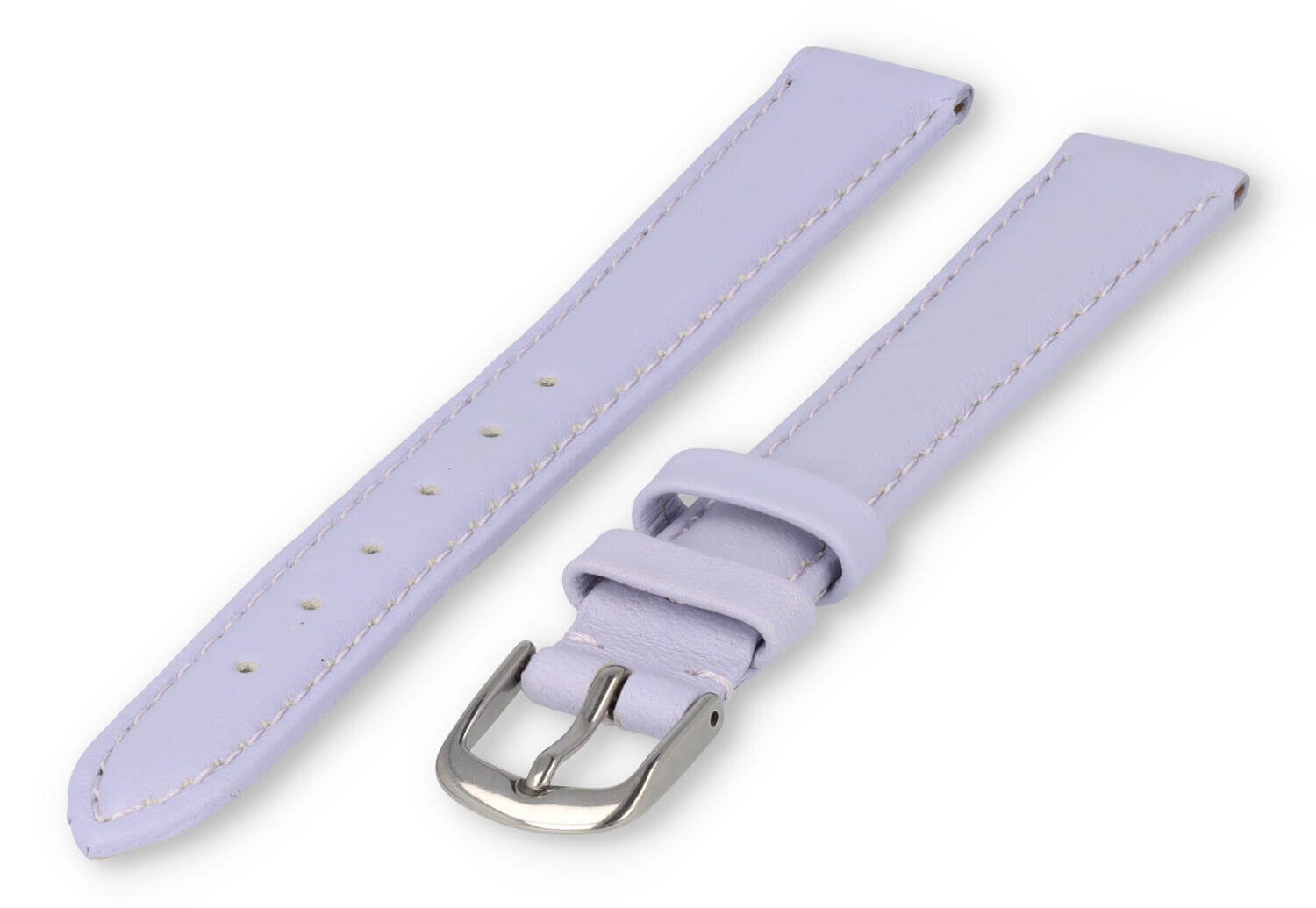 XL watch strap smooth leather - 16mm - light purple