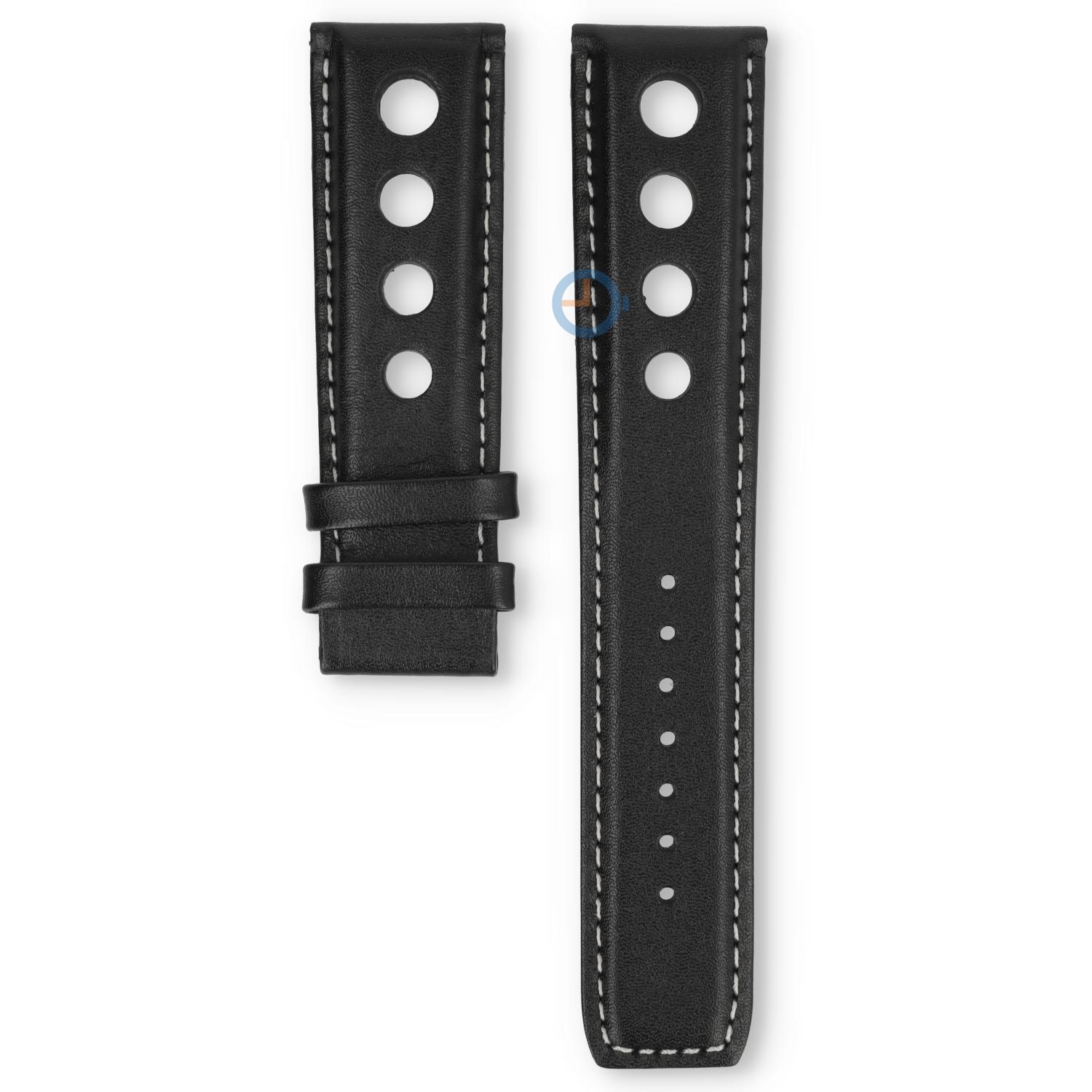 Tissot watch strap T1244271605100 black leather