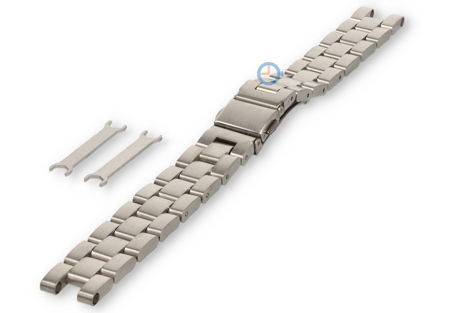Alternative strap for Garmin Lily - silver steel - 14mm
