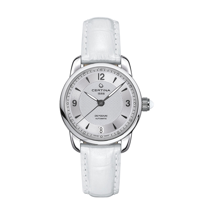 Certina leather strap C0252071603700A 16/14mm without buckle (white)