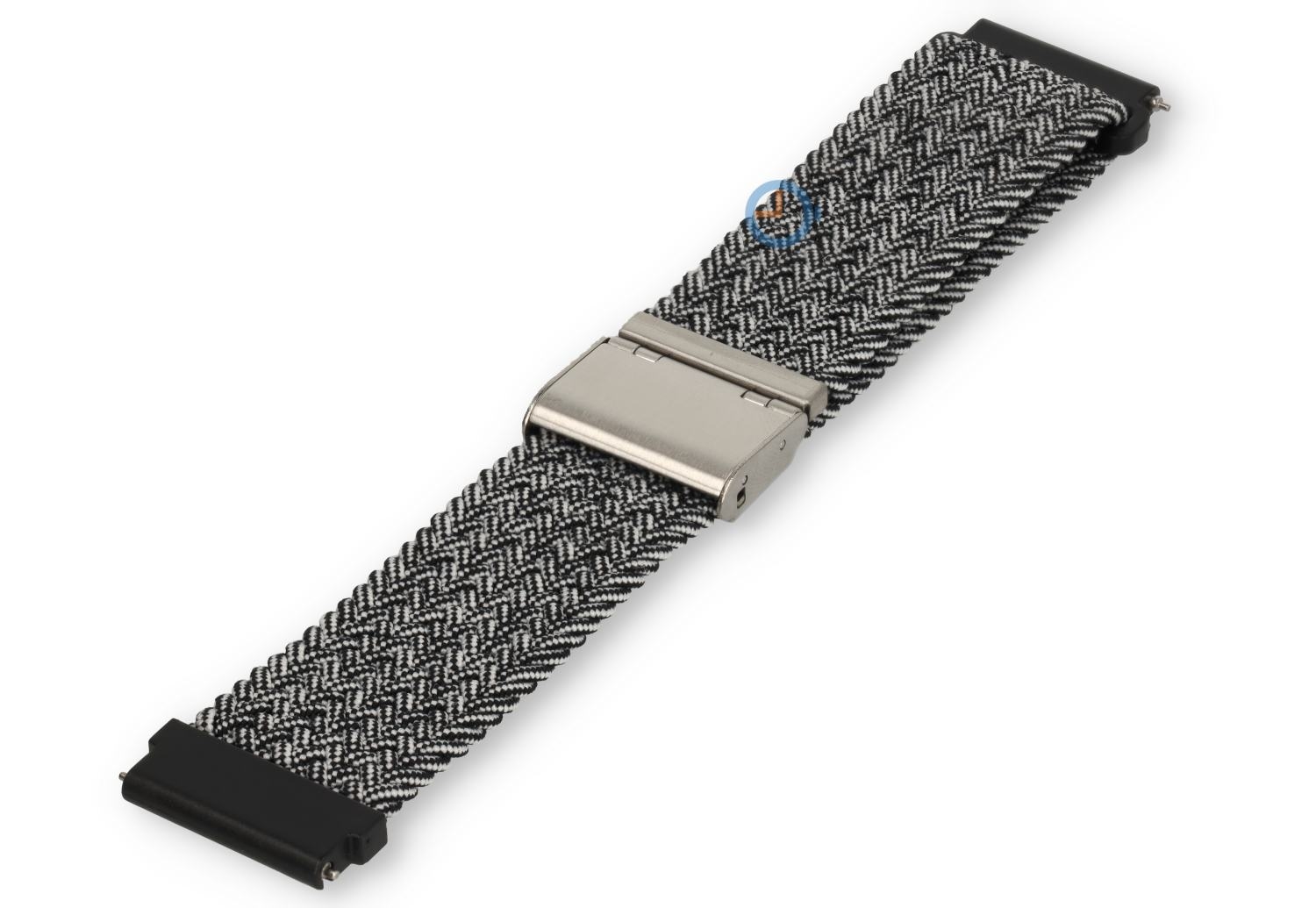 Nylon watch strap Polar Vantage M3 - 22mm - black/white fabric