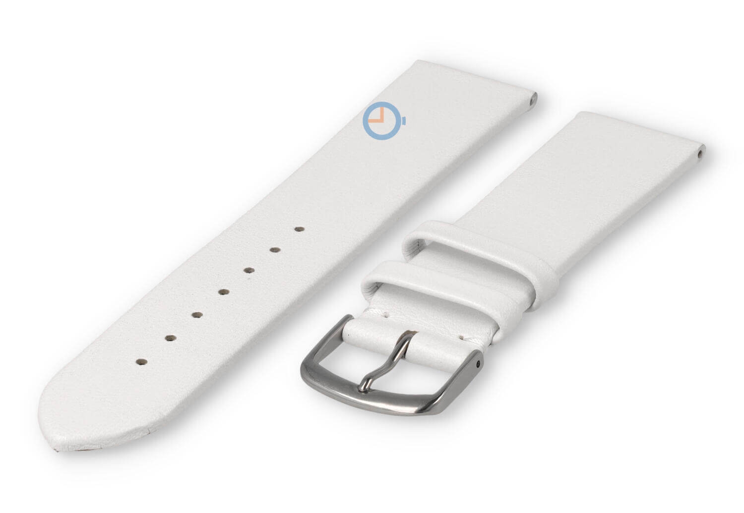 Seamless and smooth strap 22mm - white