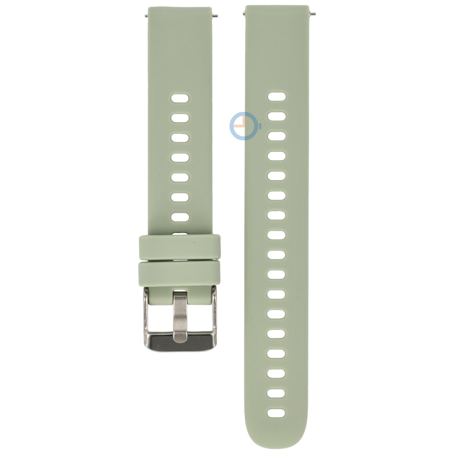 16mm silicon watch strap - Green