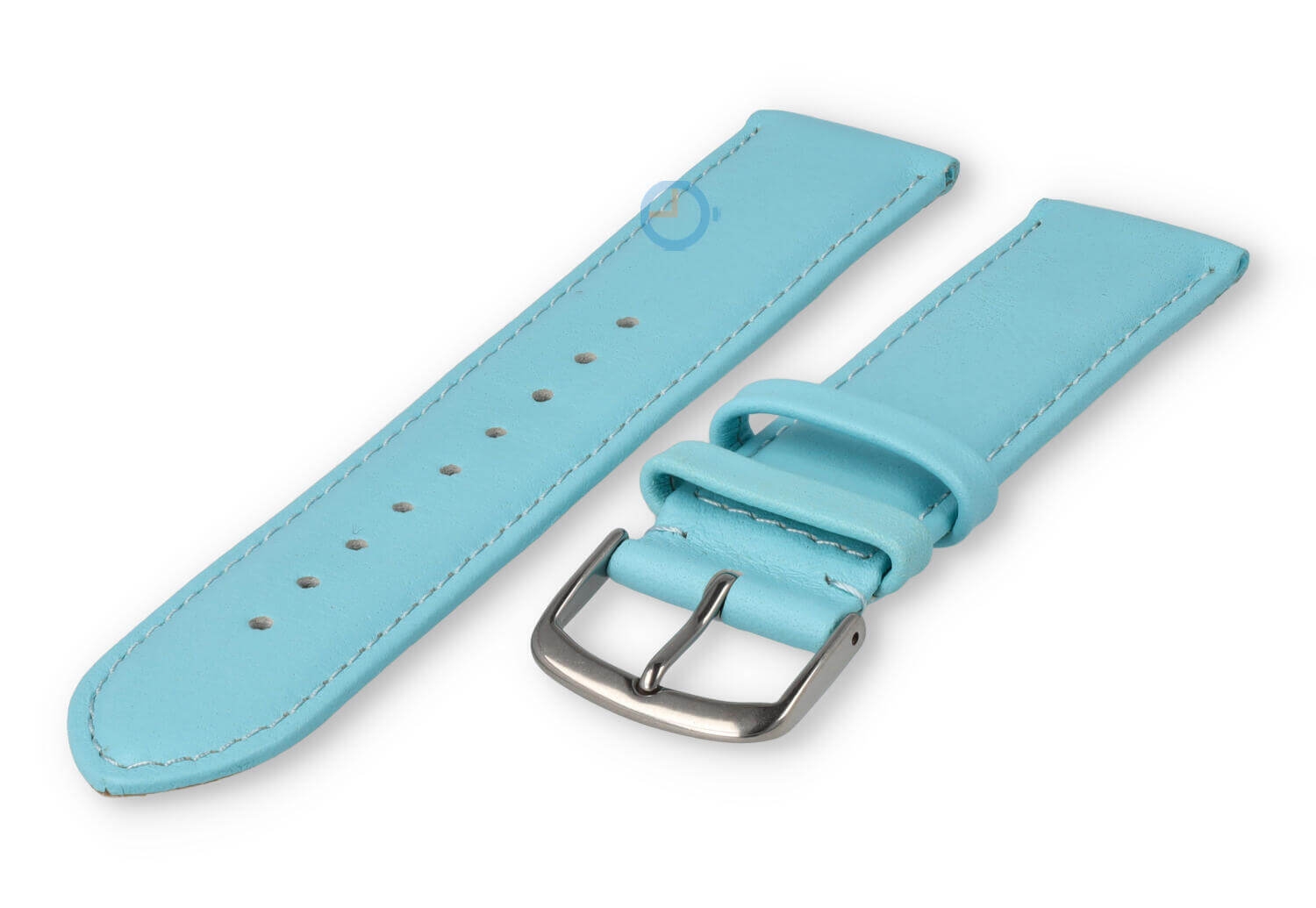 20mm watch strap smooth leather - laguna