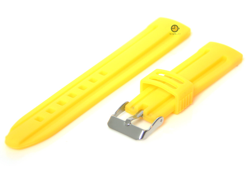 Watchstrap 20mm silicone yellow