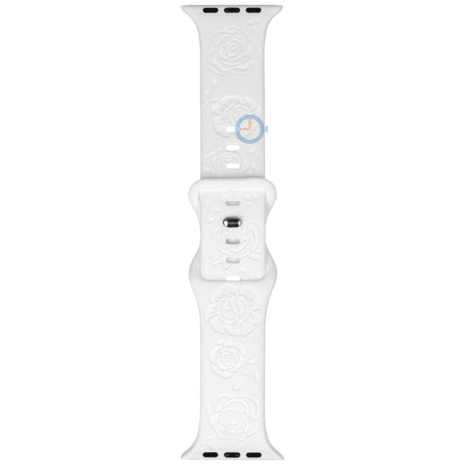 Apple watch strap 45mm - Roses White