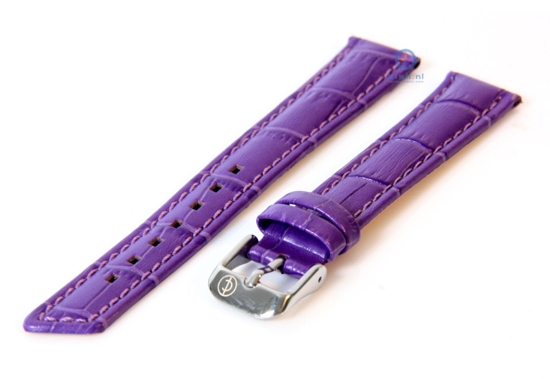 Watchstrap 18mm purple leather