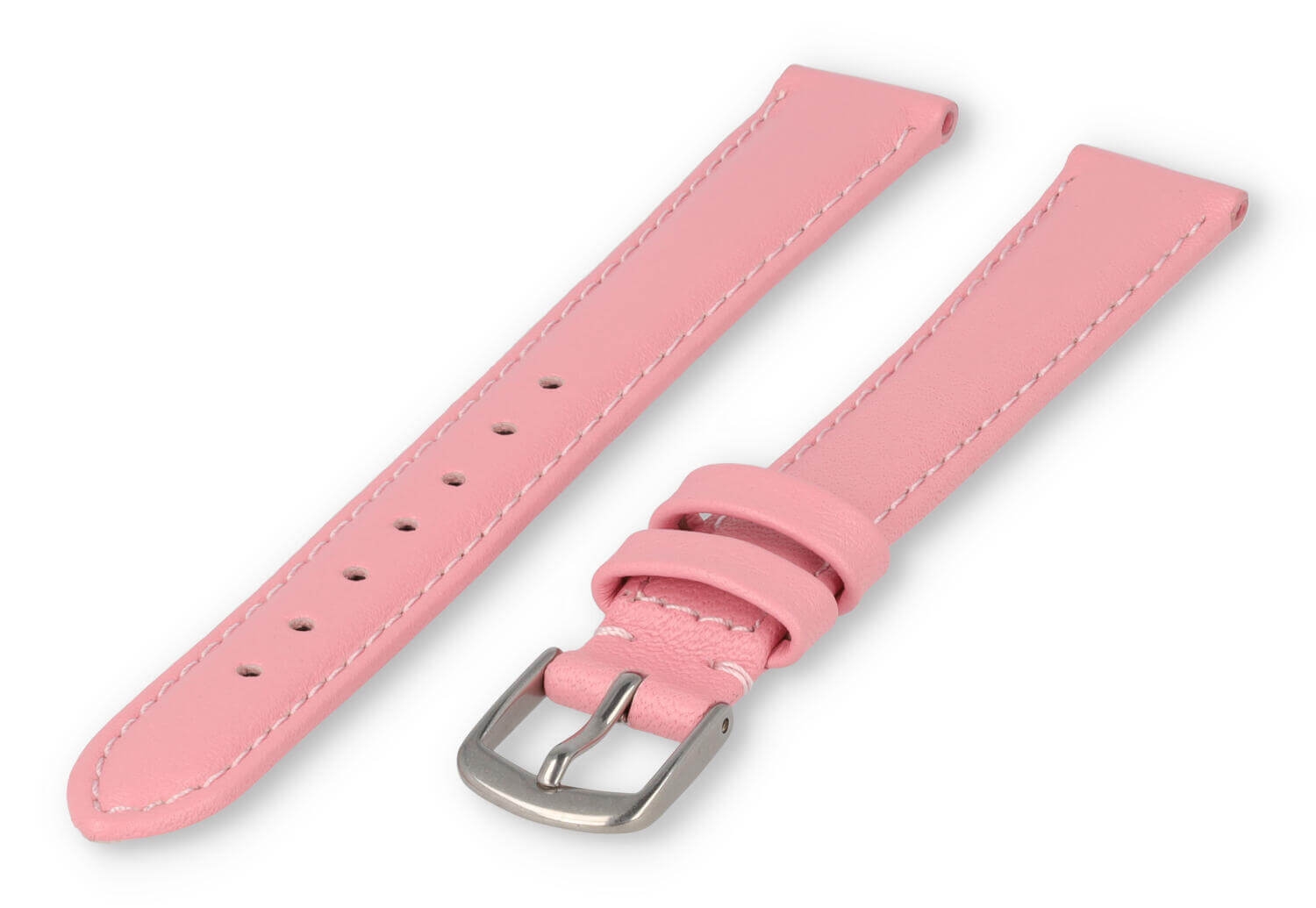 XL watch strap smooth leather - 16mm - light pink