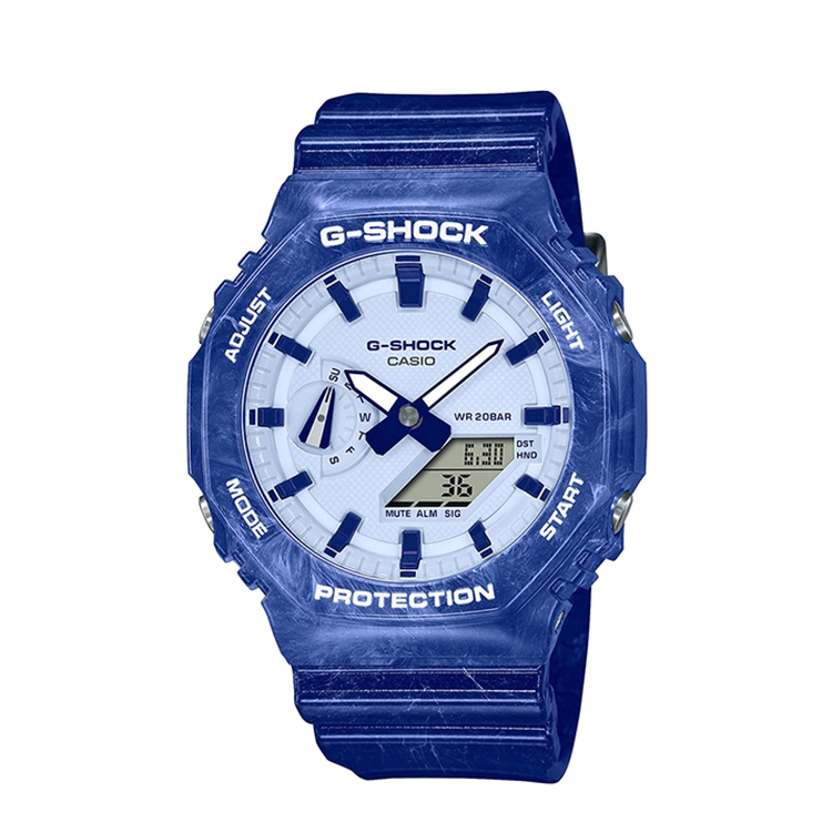 Watch strap G-Shock GA-2100BWP-2A