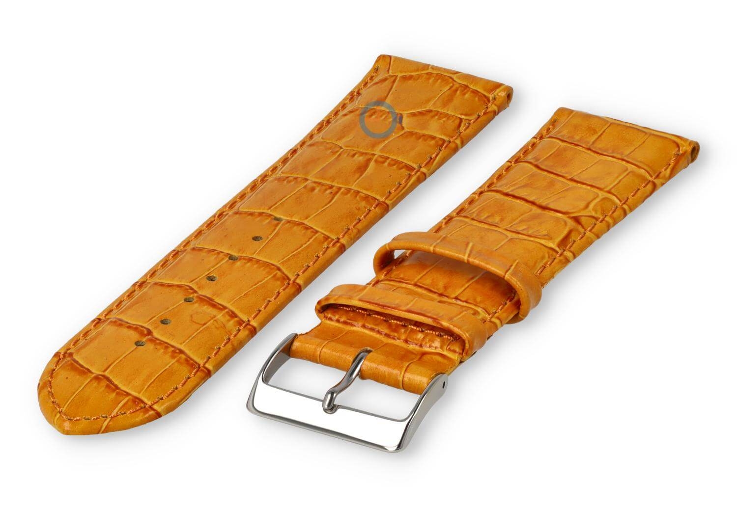 Basic croco watch strap XL - 24mm - apricot