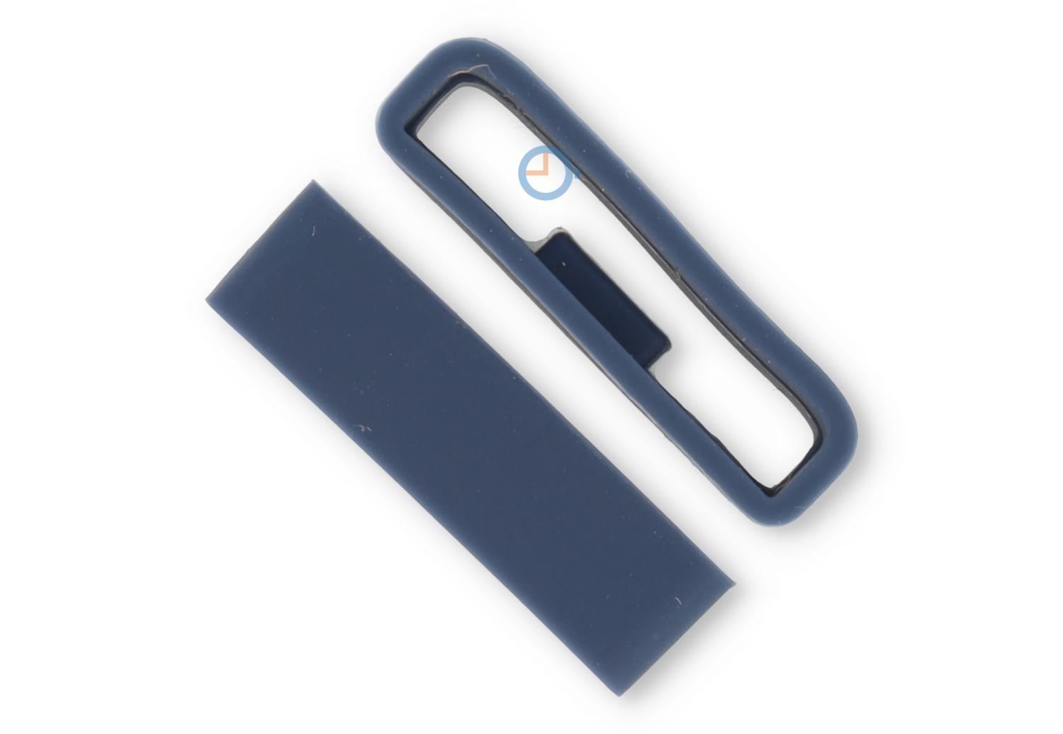 Band keeper 24mm darkblue silicone non-slip - 1 piece