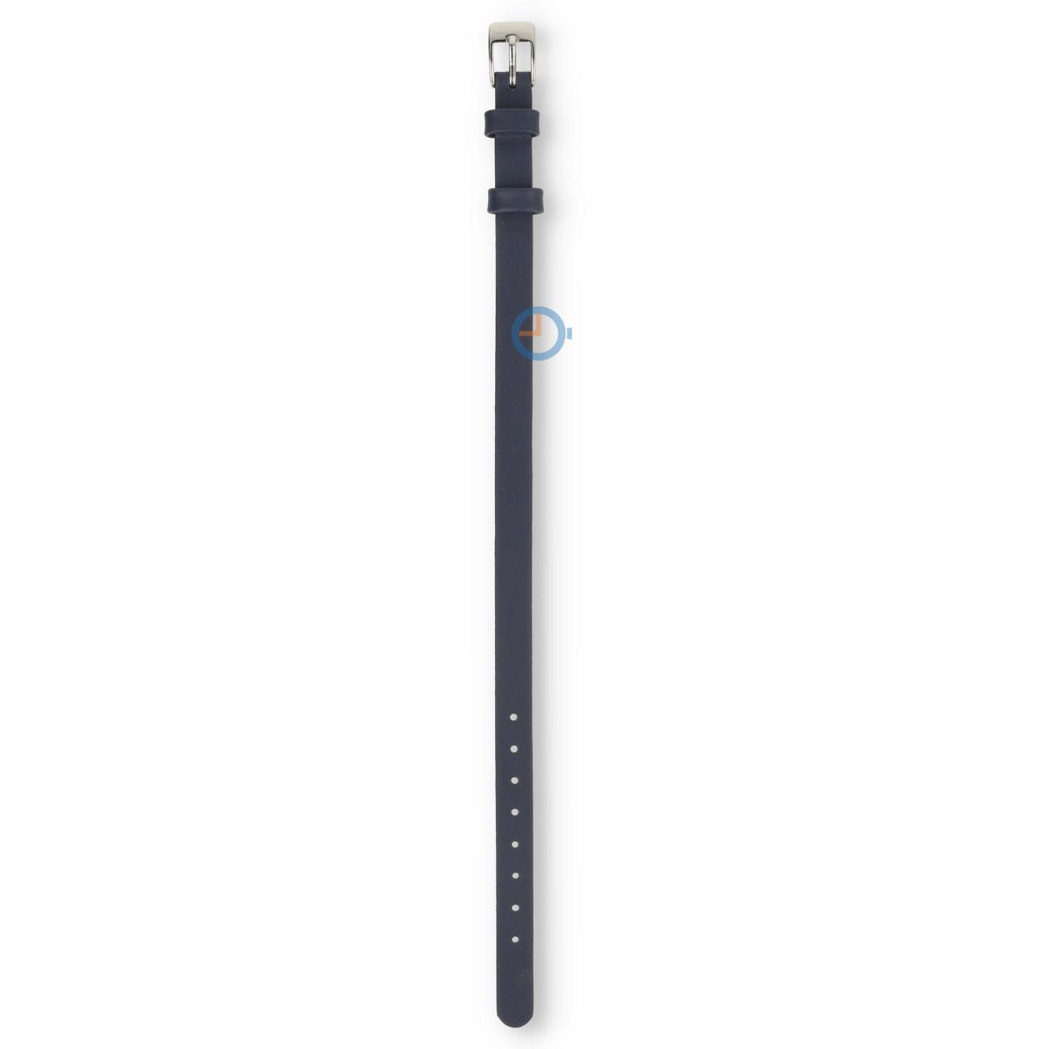 One-piece leather strap - 8mm - dark blue