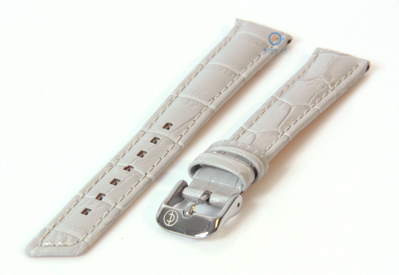Watchstrap 16mm grey leather