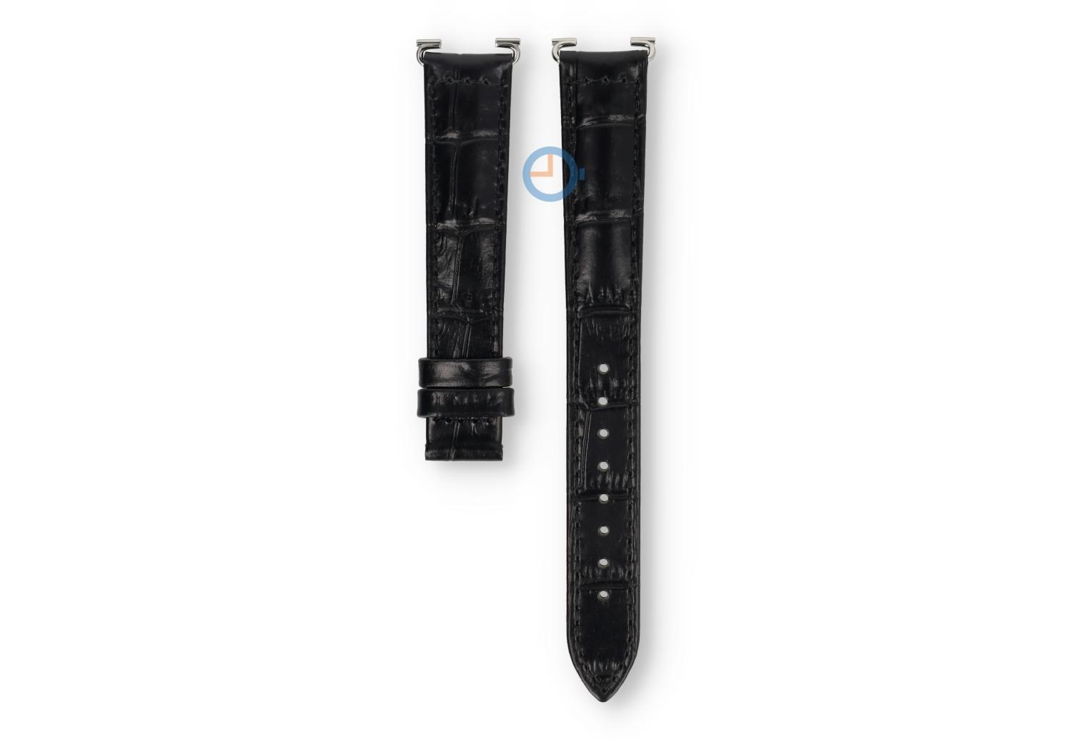 Tissot watch strap T1285051601200 black leather - XL