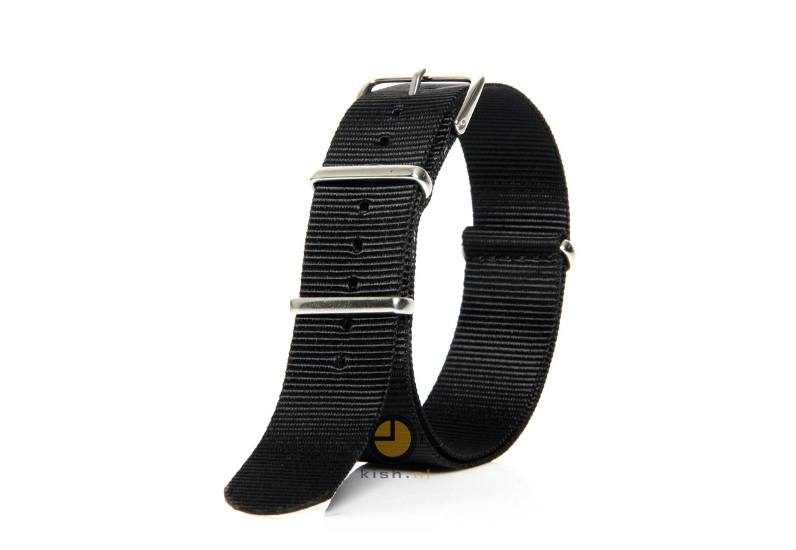Watchstrap 18mm nato black