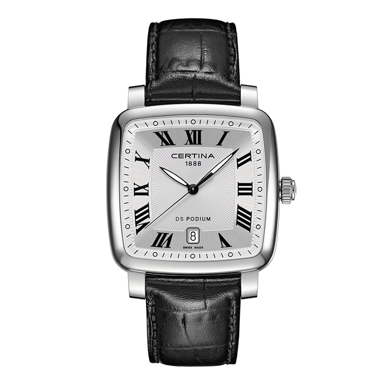 Certina leather strap C0255101603300A 21/18mm black