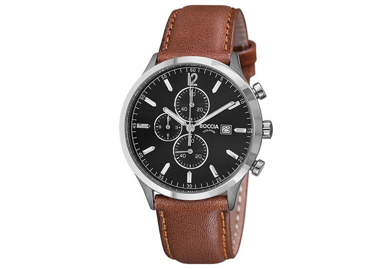 Boccia 3753-04 watch band leather