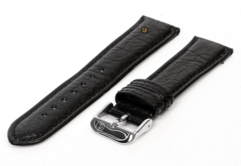 Watchstrap 20mm classic black leather