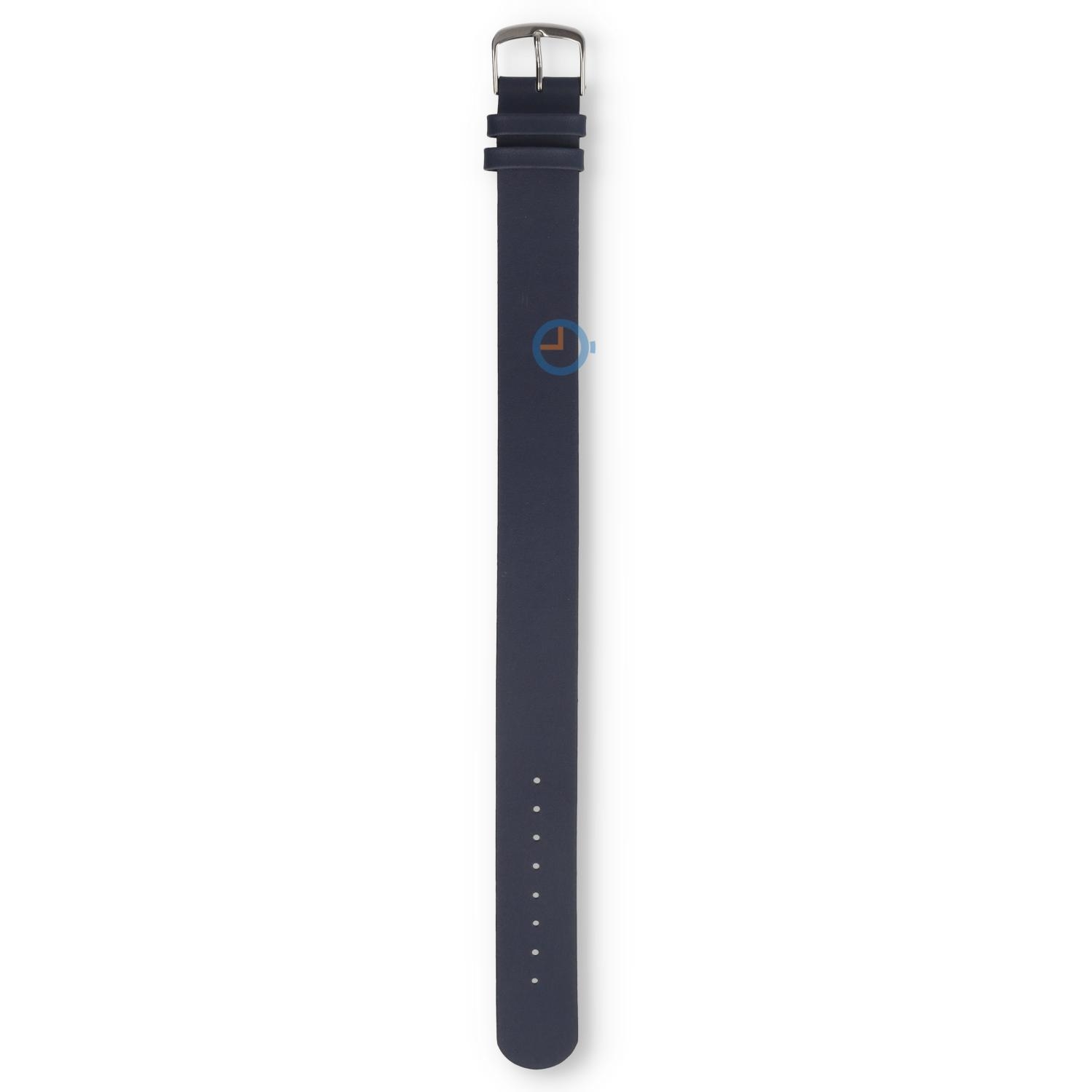 One-piece leather strap - 20mm - dark blue