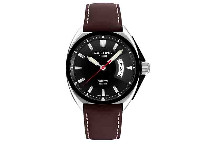 Certina leather strap C0104101605100A 22/18mm without buckle