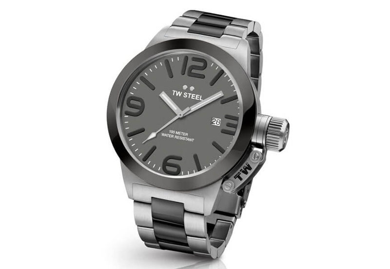 TW Steel Canteen CB202 watch strap black - 24mm