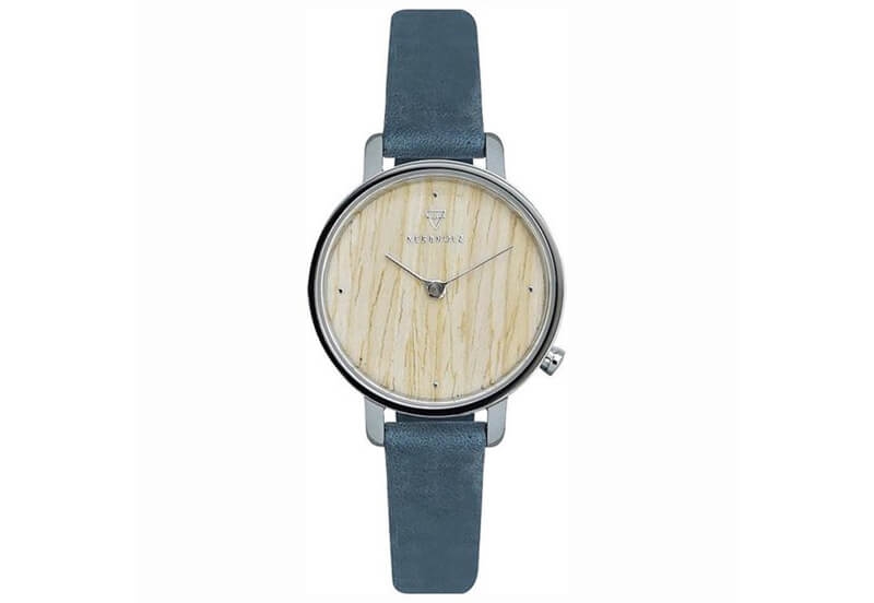 Kerbholz watch strap Emma Oak Navy