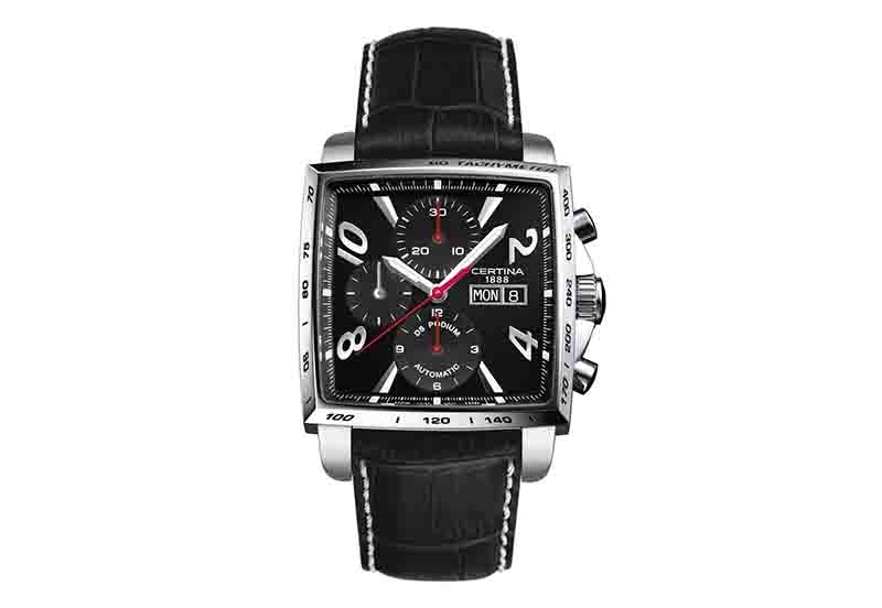 Certina leather strap C0015141605701A 24/20mm XL without buckle (black)